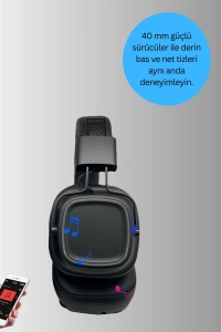 Deep Bass Destekli Kablosuz Katlanabilir Kulak Üstü Kulaklık
