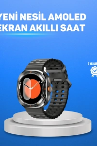 Değiştirilebilir Kordonlu Akıllı Saat IPS Ekran ve Bildirim Desteği