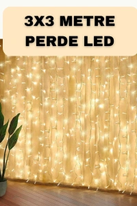 Dekoratif 3x3 LED Perde Işık Şelale Tasarım Enerji Tasarruflu