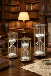 Dekoratif Cam Kum Saati 7x14 cm