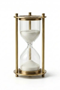 Dekoratif Cam Kum Saati 7x14 cm