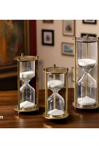 Dekoratif Cam Kum Saati 7x16 cm