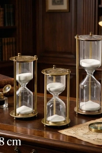 Dekoratif Cam Kum Saati 7x18 cm