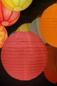 Dekoratif Çin Feneri – Kağıt Lamba - Turuncu