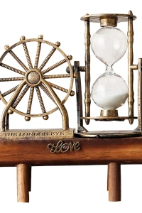 Dekoratif Dönme Dolap Biblolu Kum Saati