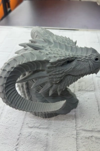 Dekoratif Ejderha Heykeli Özel Tasarım Mitolojik Figür 22x17 cm