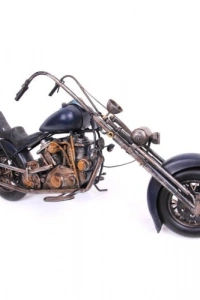 Dekoratif El Yapımı Metal Motorsiklet