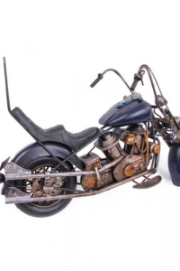 Dekoratif El Yapımı Metal Motorsiklet