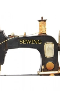 Dekoratif Eski Model Dikiş Makinesi El Yapımı