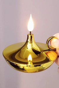 Dekoratif Gold Pilli Mum Lamba