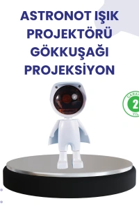 Dekoratif Gün Batımı Işığı – Astronot Figürlü