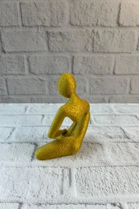 DEKORATİF İNSAN FİGÜRÜ SARI