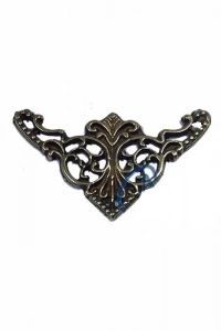 Dekoratif Köşe Süsü, Köşelik - Küçük, 19x34mm, Antik, 100 Adet