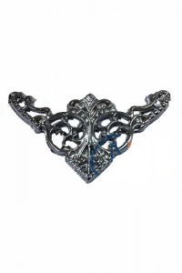 Dekoratif Köşe Süsü, Köşelik - Küçük, 19x34mm, Nikel, 100 Adet