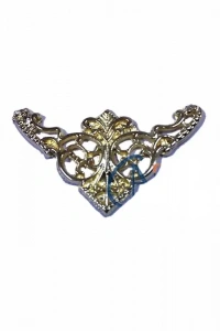Dekoratif Köşe Süsü, Köşelik - Küçük, 19x34mm, Sarı, 1 Adet