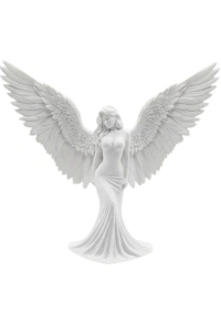 Dekoratif Melek İnsan Figürlü 3D Heykel Biblo Modern Ev Dekoru