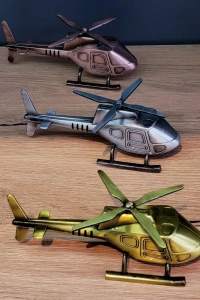 Dekoratif Metal Helikopter