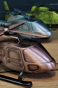 Dekoratif Metal Helikopter