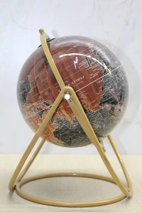 Dekoratif Metal Standlı Dünya Küre - Model 1