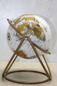 Dekoratif Metal Standlı Dünya Küre - Model 4