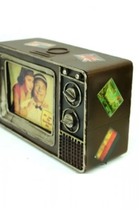 Dekoratif Metal Televizyon Kumbara