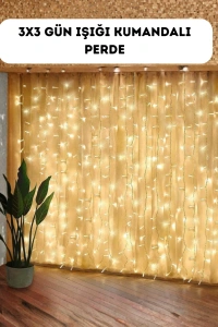Dekoratif Perde Peri Led Günışığı Renk 8 Fonksiyonlu Işık