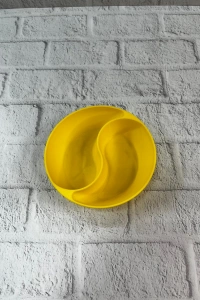 Dekoratif Sarı Çerezlik Kase 4’lü Set 3x12 cm