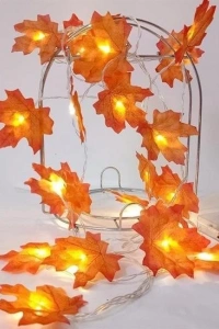 Dekoratif Sonbahar Yapraklı Şerit LED Işık