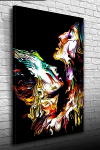 Dekoratif , Soyut , Renkli  Kanvas Tablo 50 x 70