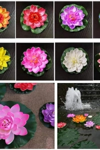 Dekoratif Yapay Lotus Çiçeği