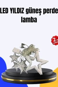 Dekoratif Yıldız Peri Led Perde 3x3 Metre Ortam Işığı