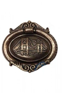 Dekoratif Zamak Sarkaç - Büyük, Kulp, Eskitme, 1 Adet