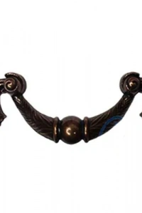 Dekoratif Zamak Üzümlü Kulp - 64mm, Eskitme, 1 Adet