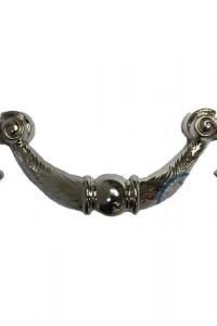 Dekoratif Zamak Üzümlü Kulp - 64mm, Nikel, 1 Adet