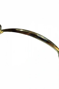 Dekoratif Zamak Yaprak Kulp - 96mm, Sarı, 100 Adet