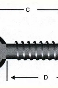 Delikli, Gözlü Vida 8 - 50 Adet