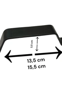 Demir Doğrama Kulp Siyah Kaplama