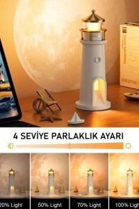 Deniz Feneri Projektör Gece Lambası