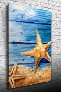 Deniz Yıldızı Yağlıboya Kanvas Tablo 50 x 70