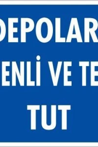 Depolama Uyarı Levhası 25x35 KOD:607