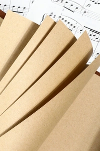 Deri Yaprak Desenli Defter Küçük Boy