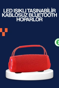 Derin Baslı Çift Hoparlörlü Taşınabilir Kablosuz Hoparlör