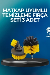 Derinlemesine Temizlik İçin Dayanıklı Kıllı Matkap Fırçası Başlığı
