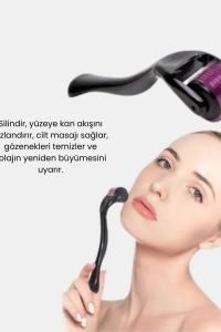 Derma Roller Titanyum İğneli Cilt Yenileyici – Akne ve Kırışıklık Karşıtı