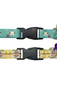 Desenli Zilli Kedi Tasması