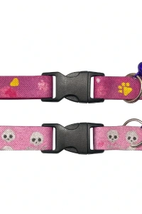 Desenli Zilli Kedi Tasması