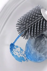 Deterjan Hazneli Silikon Tuvalet Fırçası