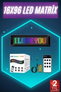 Digital Araba Yazısı Ekran Matrix En Büyük Boy Matrix LED Panel 19*96 pıxel