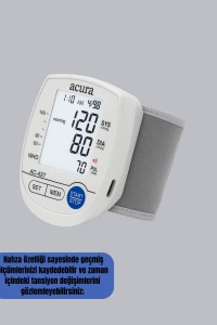 Dijital Bilek Tansiyon Aleti Çift Güç Kaynaklı HD Ekranlı