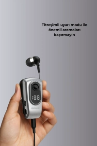 Dijital Ekranlı Bluetooth Kulaklık – Titreşimli Bildirim, 25 Saat Kullanım